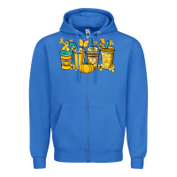 True Royal Childhood Cancer coffee cups yellow ribbon Zipper Hoodie - NancyCooperArtShop