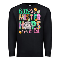 Black Little mister hops a lot Easter Day Premium Sweatshirt - HowdyJamesFarm