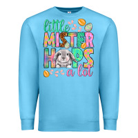 Ocean Blue Little mister hops a lot Easter Day Premium Sweatshirt - HowdyJamesFarm