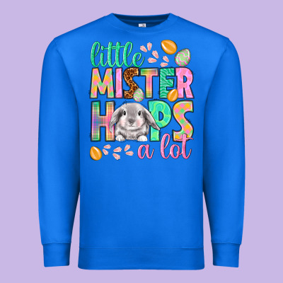 Little Mister Hops A Lot Easter Day Premium Sweatshirt Designed By Howdyjamesfarm