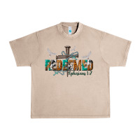 French Oak redeemed ephesians 1 7 Urban Heavy Tee - NancyCooperArtShop
