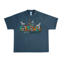 Midnight Navy redeemed ephesians 1 7 Urban Heavy Tee - NancyCooperArtShop