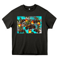 Asphalt Dinosaur monster truck Heavy Core Tee - Artiststas