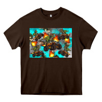 Dinosaur Monster Truck Heavy Core Tee | Teevron