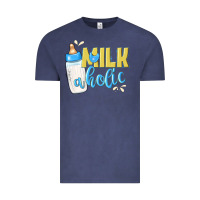 Vintage Denim milkaholic boys Vintage Tee - NancyCooperArtShop