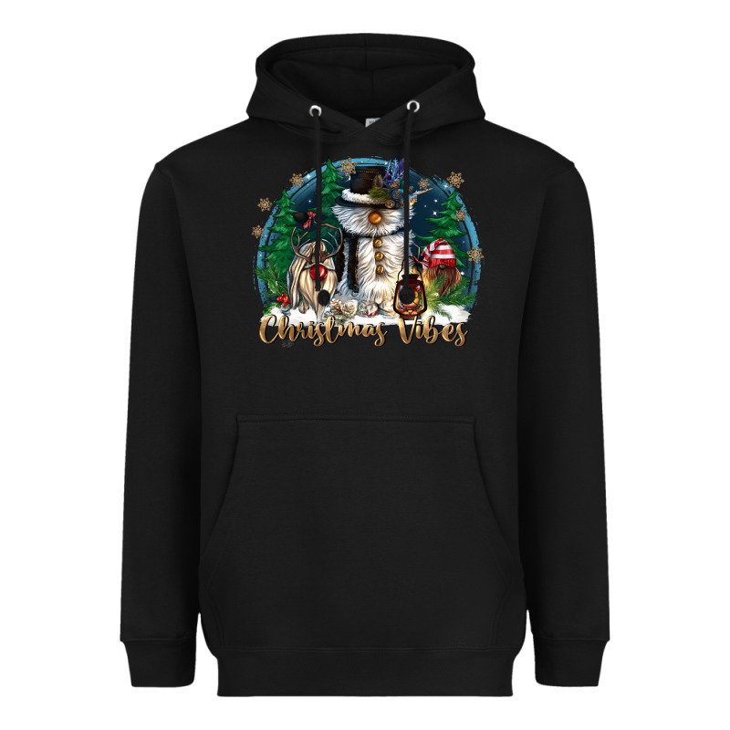 Christmas Vibes Heavyweight Hoodie by CowGirlArtShop | Teevron
