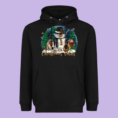 Christmas Vibes Heavyweight Hoodie Designed By Cowgirlartshop