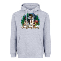 Heather Grey christmas vibes Heavyweight Hoodie - CowGirlArtShop