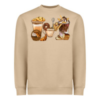 Mushroom Bakery Coffee Cups With Cookie Bbs Heavyweight Sweatshirt - BundleAndBundleShop