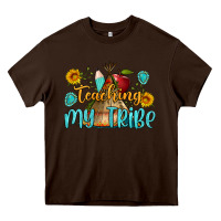 Chocolate Brown teaching my tribe Heavy Core Tee - BundleAndBundleShop