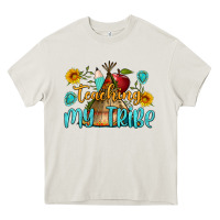 Cream teaching my tribe Heavy Core Tee - BundleAndBundleShop