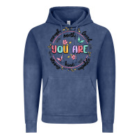 Vintage Denim you are enough Vintage Hoodie - MaliasSmallBusiness