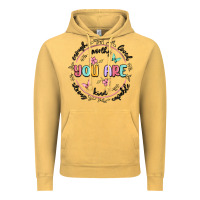 Vintage Mustard you are enough Vintage Hoodie - MaliasSmallBusiness