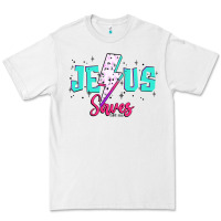 White jesus saves Premium Tee - JahusDesignShop