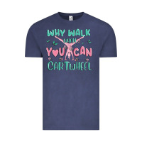 Vintage Denim why walk then you can cartwheel Vintage Tee - MaliasSmallBusiness