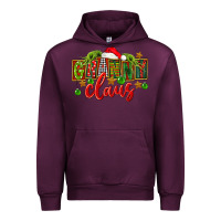 Mauve Wine christmas granny claus Urban Hoodie - FaDigitalArtStudio