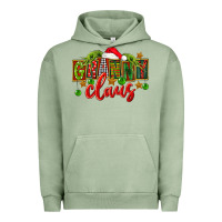 Pigment Oil Green christmas granny claus Urban Hoodie - FaDigitalArtStudio
