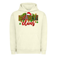 Pigment Pistachio christmas granny claus Urban Hoodie - FaDigitalArtStudio