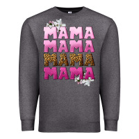 Charcoal Heather Mama Mama Mama Mama Mother's Day Premium Sweatshirt - CowGirlArtShop