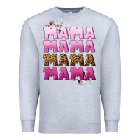 Heather Grey Mama Mama Mama Mama Mother's Day Premium Sweatshirt - CowGirlArtShop