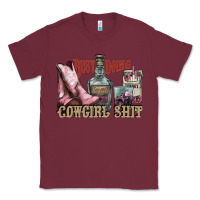 Busy Doing Cowgirl Shit Liquor Boots Cigarette Classic Tee | Teevron
