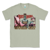 Matcha busy doing cowgirl shit liquor boots cigarette Classic Tee - NancyCooperArtShop