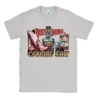 Moon Dust busy doing cowgirl shit liquor boots cigarette Classic Tee - NancyCooperArtShop