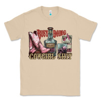 Mushroom busy doing cowgirl shit liquor boots cigarette Classic Tee - NancyCooperArtShop