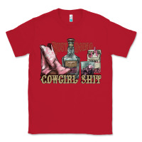 Red busy doing cowgirl shit liquor boots cigarette Classic Tee - NancyCooperArtShop