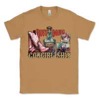 Toasted Coconut busy doing cowgirl shit liquor boots cigarette Classic Tee - NancyCooperArtShop
