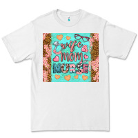 White wife mom nurse tumbler Premium Tee - BundleAndBundleShop