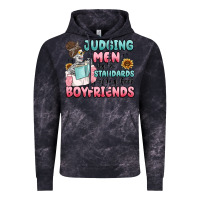 Cloud Black judging men by the standards of my book boyfriends Vintage Hoodie - MaliasSmallBusiness