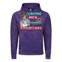 Cloud Purple judging men by the standards of my book boyfriends Vintage Hoodie - MaliasSmallBusiness