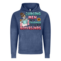 Vintage Denim judging men by the standards of my book boyfriends Vintage Hoodie - MaliasSmallBusiness
