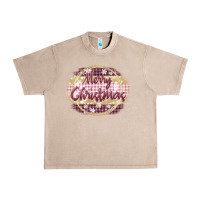 French Oak merry christmas pink Urban Heavy Tee - MaliasSmallBusiness