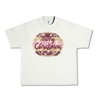 Pistachio merry christmas pink Urban Heavy Tee - MaliasSmallBusiness