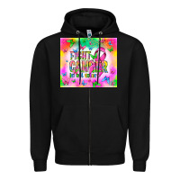 Black Fight Cancer in all colors Zipper Hoodie - NancyCooperArtShop