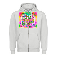 Dove Grey Fight Cancer in all colors Zipper Hoodie - NancyCooperArtShop