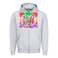 Heather Grey Fight Cancer in all colors Zipper Hoodie - NancyCooperArtShop