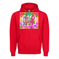 Red Fight Cancer in all colors Zipper Hoodie - NancyCooperArtShop