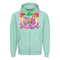 Seafoam Fight Cancer in all colors Zipper Hoodie - NancyCooperArtShop
