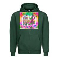 Sports Green Fight Cancer in all colors Zipper Hoodie - NancyCooperArtShop