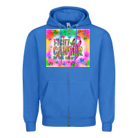 True Royal Fight Cancer in all colors Zipper Hoodie - NancyCooperArtShop