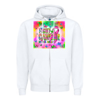 White Fight Cancer in all colors Zipper Hoodie - NancyCooperArtShop
