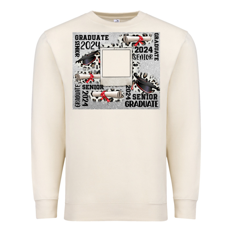 Senior 2024 Customizable Premium Sweatshirt by CowGirlArtShop | Teevron