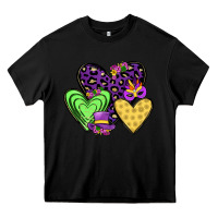 Black hearts mardi gras Heavy Core Tee - JahusDesignShop