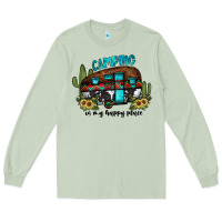 Matcha camping is my happy place2 Long Sleeve Tee - JahusDesignShop