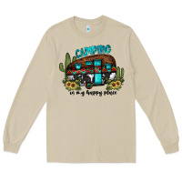 Mushroom camping is my happy place2 Long Sleeve Tee - JahusDesignShop