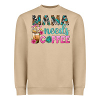 Mushroom Mama Needs Coffee Bbs Heavyweight Sweatshirt - BundleAndBundleShop