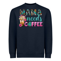 Navy Mama Needs Coffee Bbs Heavyweight Sweatshirt - BundleAndBundleShop
